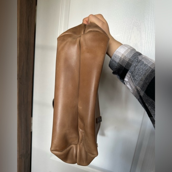 EUC Portland Leather Goods Medium Zip Tote in Rare DC Cappuccino - Picture 3 of 4